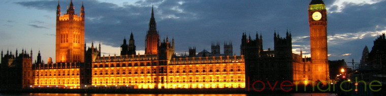 Edificio del parlamento de Westminster en Londres